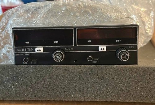 Bendix/King KX 155 TSO NAV/COMM – 14V – Working unit. (No Tags)