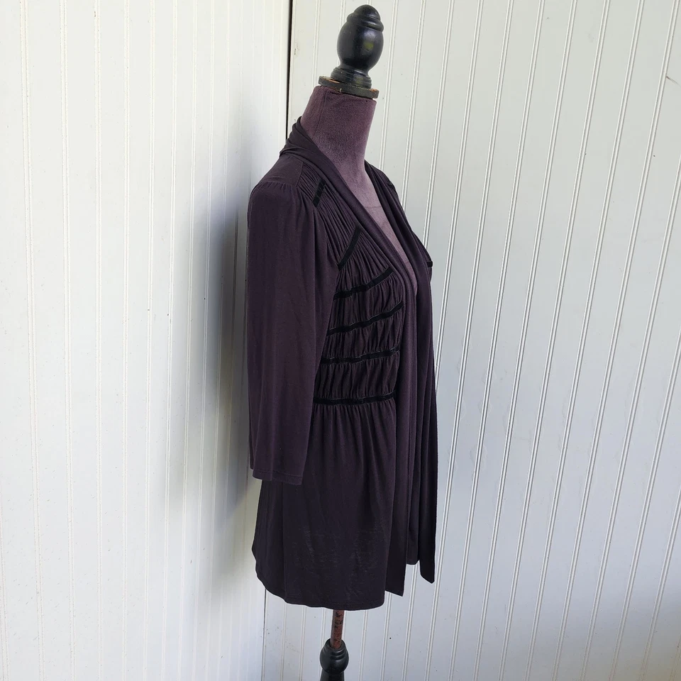 Camiseta deportiva elástica manga 3/4 frente abierto One World para mujer rayón talla M Foto 2 de 4