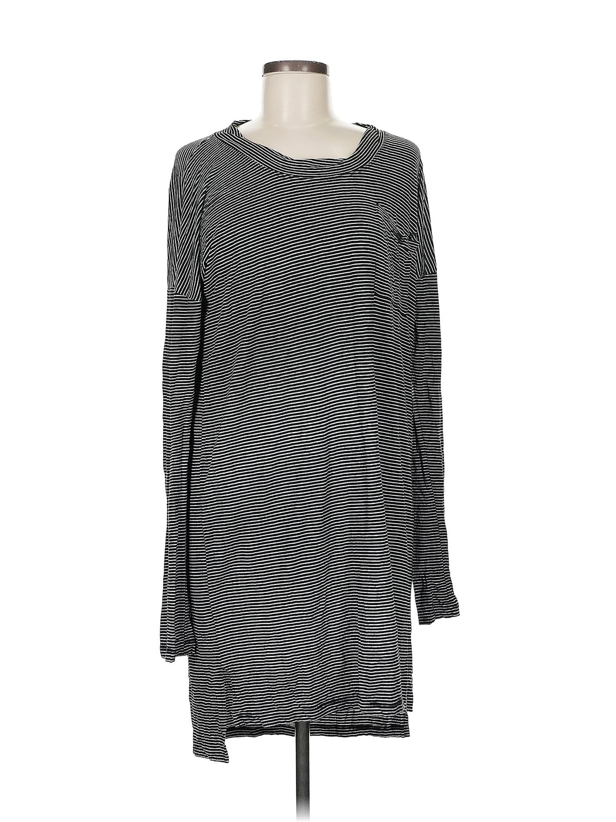 MAISON DU SOIR Women Gray Long Sleeve T-Shirt M - image 1