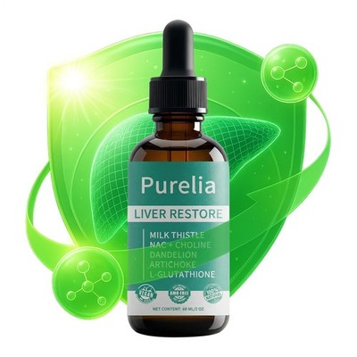 Purelia Liver Restore, Complete Liver Support Supplement with Milk Thistle 60ml
