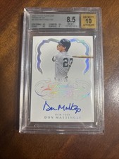 2020 Panini Flawless Premium Ink #6 Don Mattingly /25 Auto BGS 8.5 Auto 10