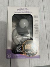 Clip-On Stroller Fan Black/Gray