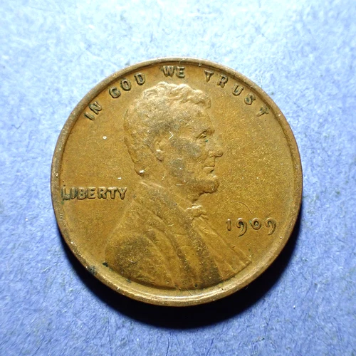 1909-VDB Lincoln cent  VF