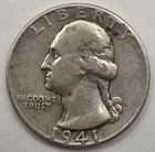 *SILVER* 1941  Washington Quarter - 90% Silver