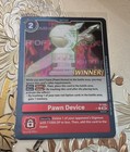 Digimon Card Game Pawn Device Winner Promo P-155