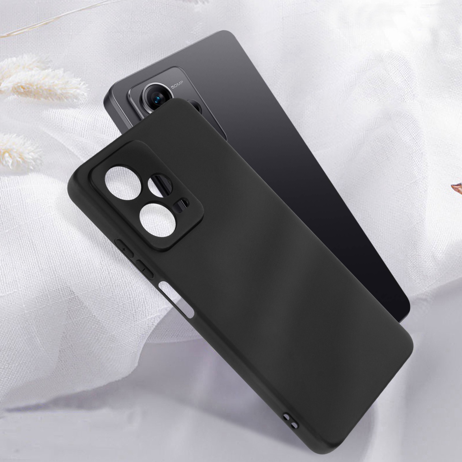 Housse protection Redmi Note 12 Pro noir mat antichoc pour smartphone - 4