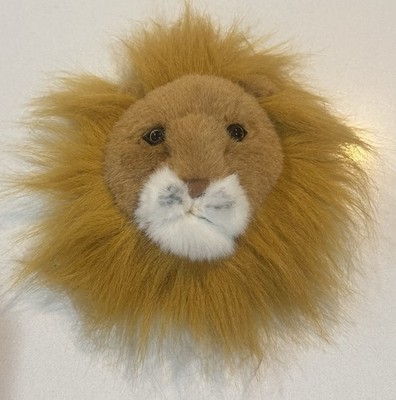 Plush Wall Mount Beverly Hills Teddy Bear Co. LION HEAD Face Trophy 10'' Hang