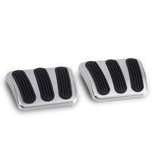 Lokar Bag-6132 Pair Pedal Pad For Gm A-body 1964-72 Curved Brake Clutch Brushed Lokar Bag-6132 Pair Pedal Pad For Gm A-body 1964-72 Curved Brake Clutch Brushed