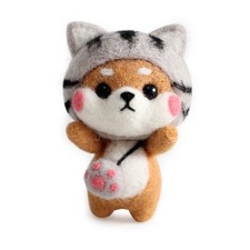 Doanas-Non Finished DIY Dog Doll Wool Felting Handmade Craft Poked Needle