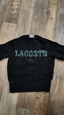 Lacoste Mens Black Medium Liamone-X Crew Neck Wool Sweater 220