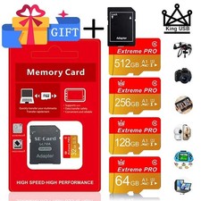Micro SD Card 64GB 128GB 256GB 512GB TF Memory Card Class 10 High 