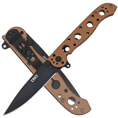 CRKT Taschenmesser ''M16-03 Bronze Black'' Edelstahl Schalen Einhandmesser Clip