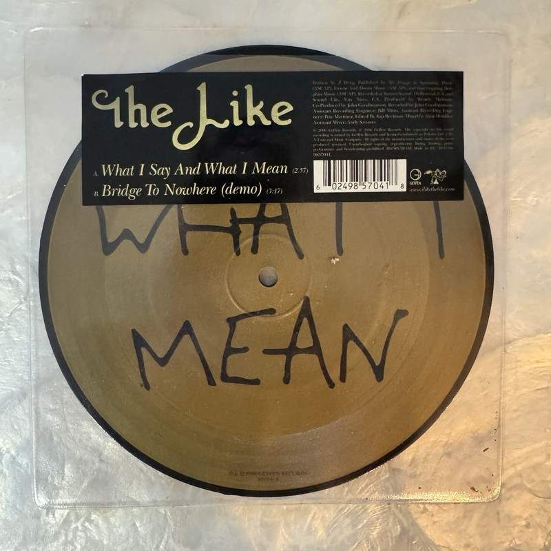 The Like - What I Say and What I Mean 7' Rare Vinyl Ltd Pop Punk 2000s Alt Rock