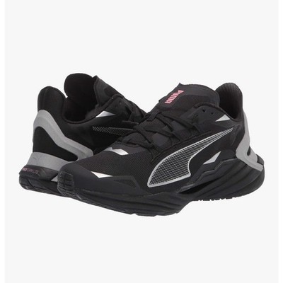 PUMA Women's Ultraride Running Shoe, Puma Black-metallic Silver Size 7 US