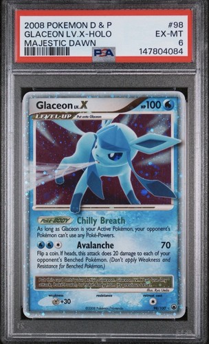 Glaceon LV.X graded PSA 6 for sale on eBay