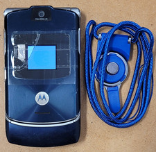 Motorola RAZR V3a - Blue  Alltel  CDMA Flip Phone - READ / Very Rare Color