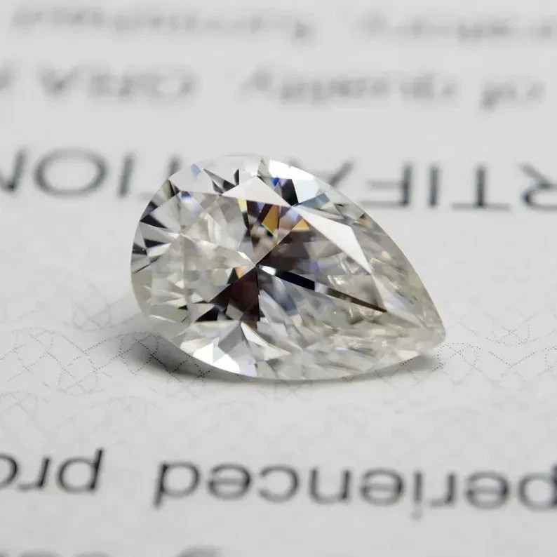 CERTIFIED 1.06 Ct Natural Diamond D Grade PEAR LOOSE VVS1/ 8.5 mm | eBay