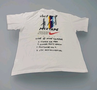 Nike Men's M90 OC Mixtape T-Shirt in White Size Large New With Tags 