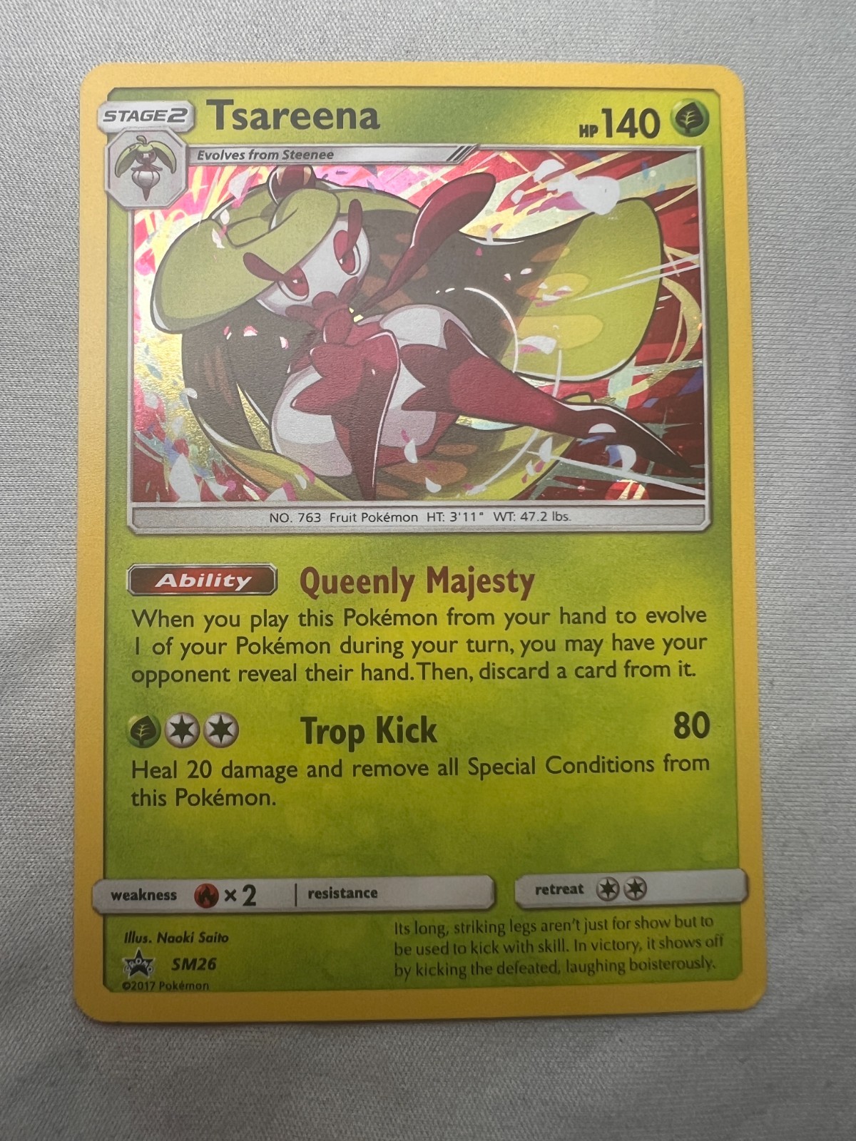 Pokemon - Tsareena SM26 - Holo - Black Star Promo - Near Mint