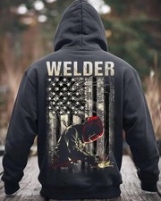 Welder Hoodie, USA Flag Shirt, Welder TShirt, Gift For Welder