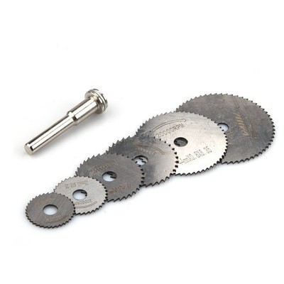 6Pcs Circular Saw Disc Set Dremel Mini Drill Rotary Tool Wood Cutting Blade Set.