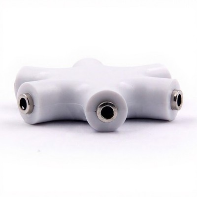 Star Shaped 5 Way 3.5mm Headphone Music Splitter for Group Listen
