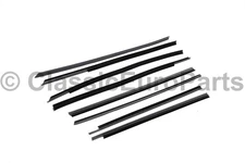 Door window outer inner felt scraper seal weatherstrips for BMW E30 Late Sedan