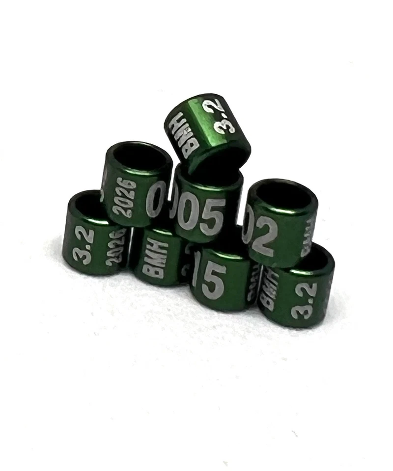 Bagues oiseaux en aluminium 2026 canaris exotique perruche(2.0/2.5/2.9/3.0..11m - Bild 2 von 4