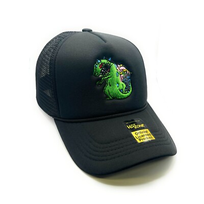 Reptar Mesh Trucker SnapBack (Black)