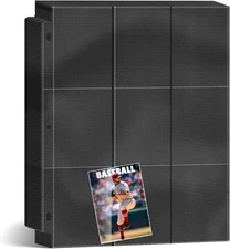 450 Pockets Trading Baseball Card Sleeves Binder, 25 Pages Double-Sided Protecto