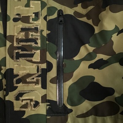 BAPE GORE TEX 1st camo green snowboard jacket A Bathing Ape Size M