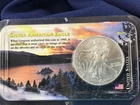 2001 American Silver Eagle Gem BU One Ounce in Littleton Clamshell   E0635