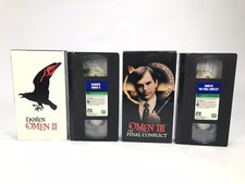Damien Omen II & Omen III The Final Conflict VHS Horror Tape Lot Fox Video