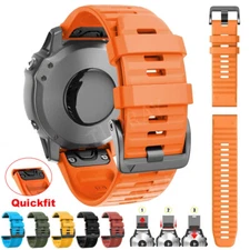For Garmin Fenix 7 7S 7X 6 6S 6X Pro 5 5X Plus 3HR Quick Fit Silicone Band Strap