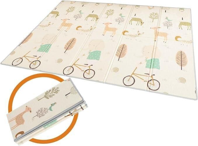 Gupamiga Alfombra de Juegos para Bebe, Alfombra Infantil Acolchada de XPE, Plega