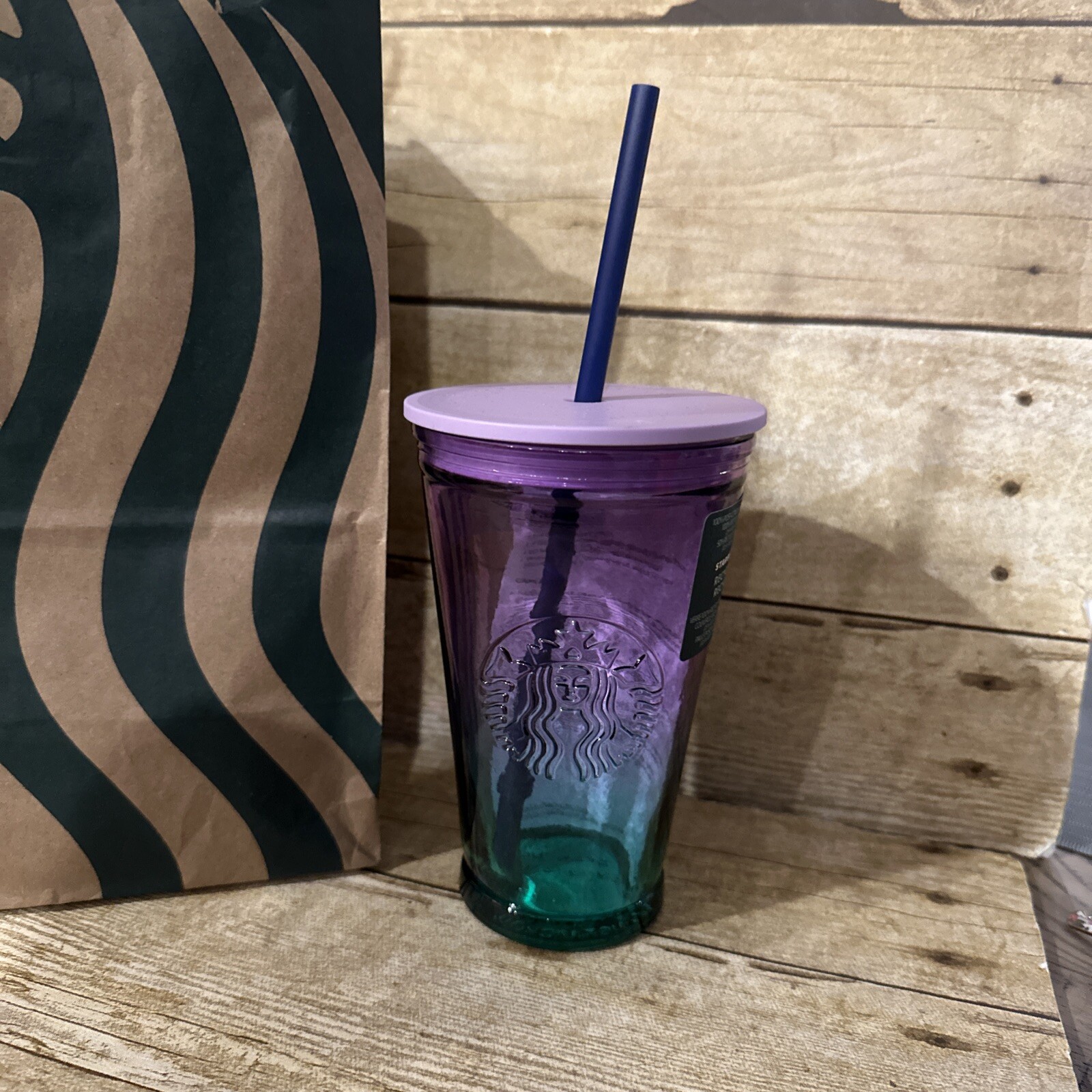 STARBUCKS Blue/purple Ombré Studded Venti Cup 