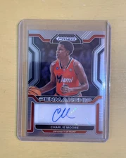 2022 Panini Prizm Draft Picks - CHARLIE MOORE - Penmanship Autograph Miami FL 💎