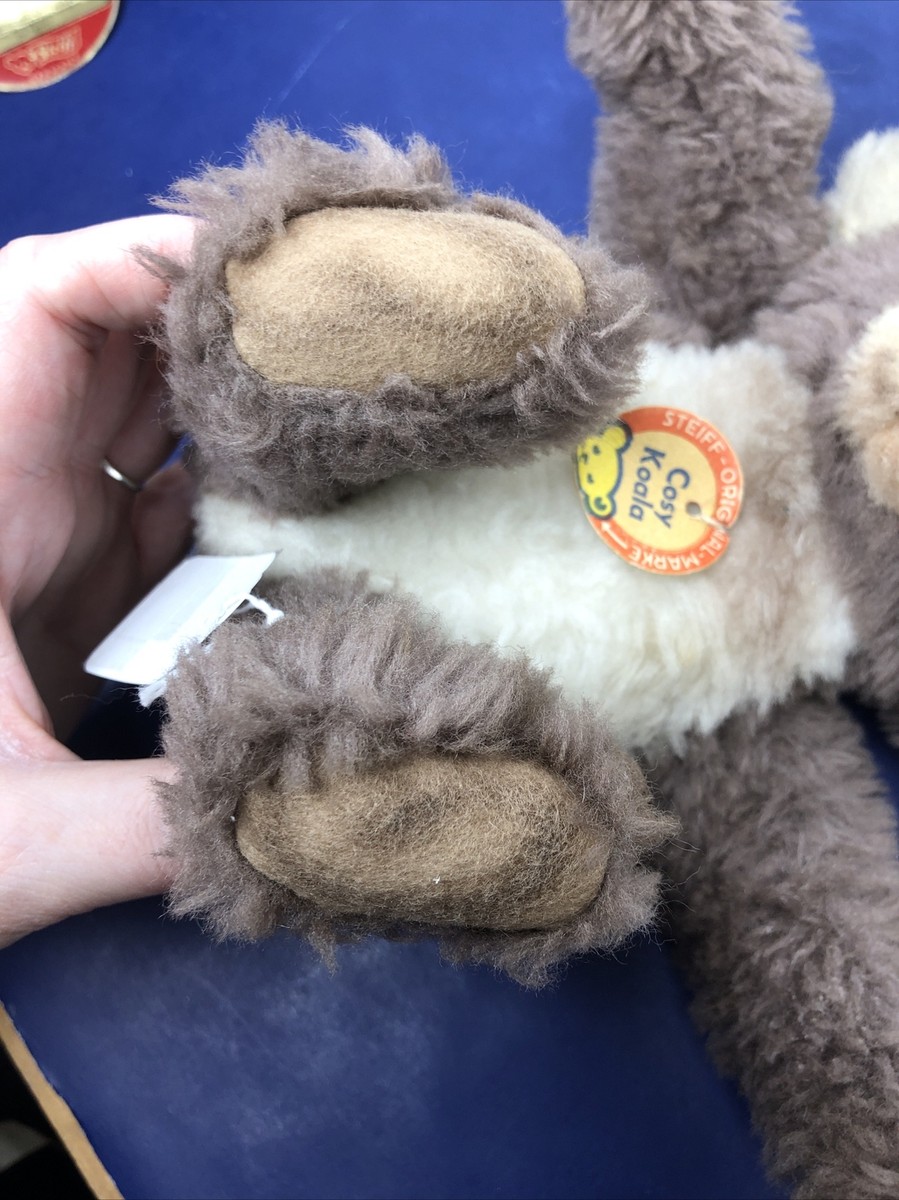 ドイツ・steiff社Cosy コアラ アンティーク Steiff Cosy Koala Bear Woven Fur Plush ID Button Tag Vintage