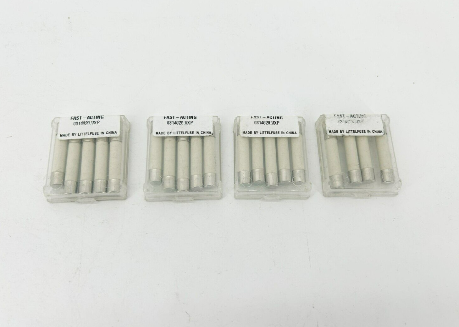 Lot of 19 New Littelfuse 314020P Fast Acting Fuses 20A 250VAC Ceramic