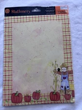 VINTAGE GARTNER STUDIOS 25 Pages SEALED RETRO SCARE CROW PUMPKIN 8-1/2” By 11”