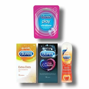 Durex Turn Her On Condom Combo Pack Of 20 Condoms 1 Saucy Play Gel And One Ring Ebay