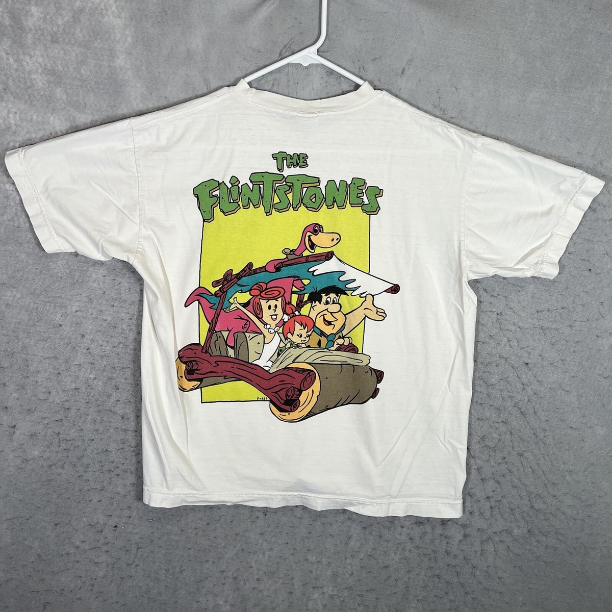 89s The Flintstones vintage shirt 総プリント Vintage 90's Americas Best Single Stitch Fred Flintstone