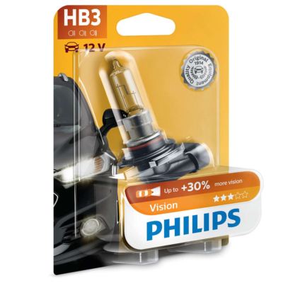 HB3 PHILIPS Vision 12V 65W P20d Car Headlamp Halogen 9005PRB1 (Single)