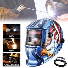 True Color Solar Powered Auto Darkening Welding Hood Helmet for TIG MIG ARC