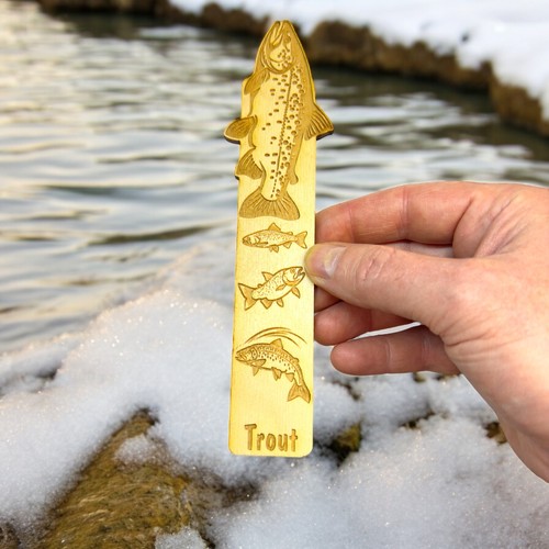 Bookmark - Trout - birch wood - Picture 5 of 6