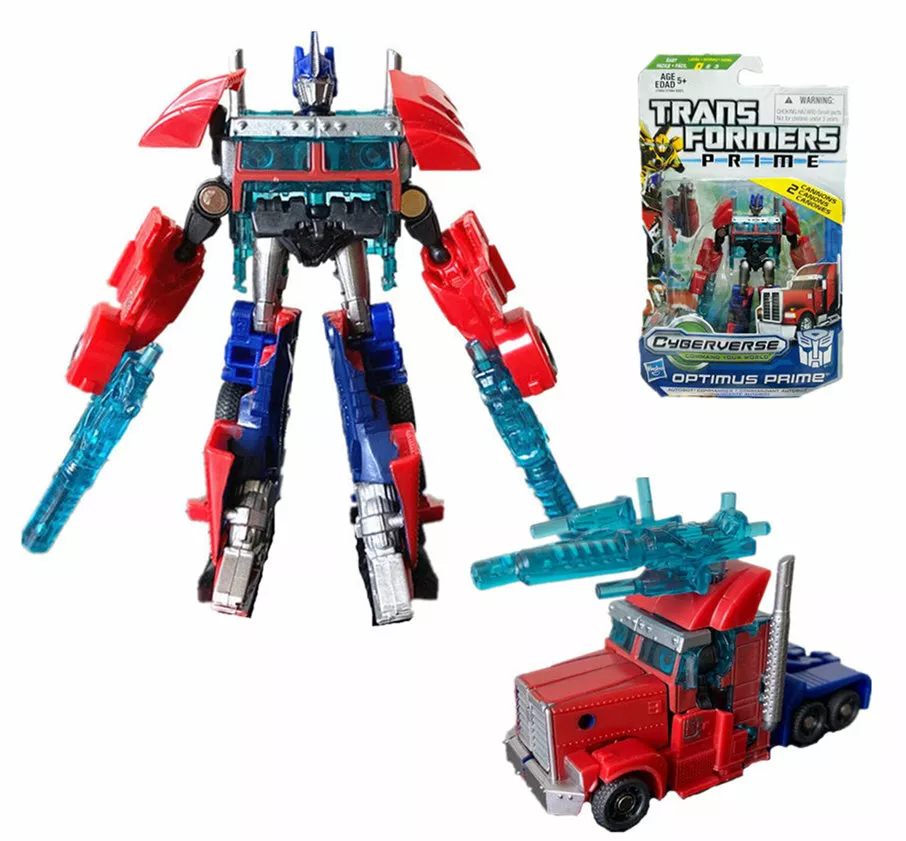 Transformers Prime Commander Optimus Prime Cyberverse Action Figure Toy 4