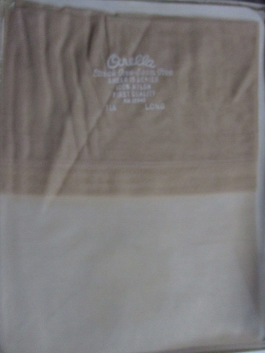 1PR VINTAGE ORELL RHT SHEER SHINY FLAT KNIT NYLON STOCKINGS SZ 11 1/2 ...