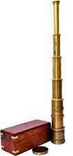 Handmade Solid Brass Telescope with Magnifier Glass Pirate Telescope 20 inc