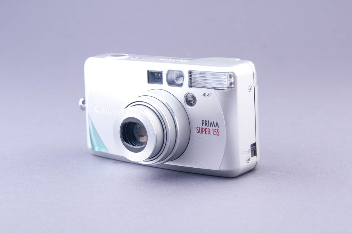 【完動品 美品】Canon PRIMA Tele DATE 希少 海外モデル Canon Prima Super 155 35mm Point & Shoot Film Camera BOX