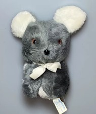Vintage Gray Gerber Mouse Plush Stuffed Animal 7  Soft Toy